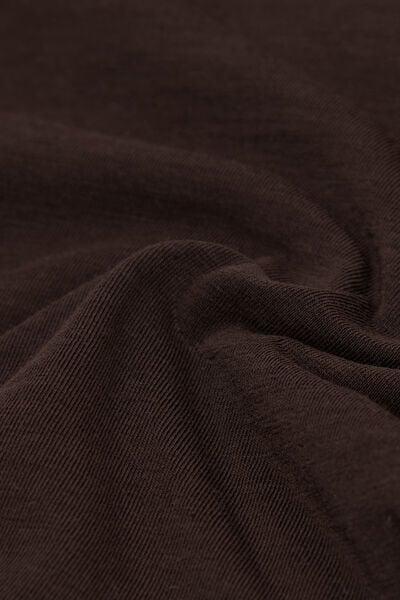 Brown Boat-Neck Ultralight Cotton Top, 5601_705J, large image number 4