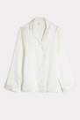 Intimissimi - White  Mannish-Cut Jacket In Silk Satin