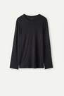 Intimissimi - BLACK Oversize Long-Sleeved Supima Cotton Top