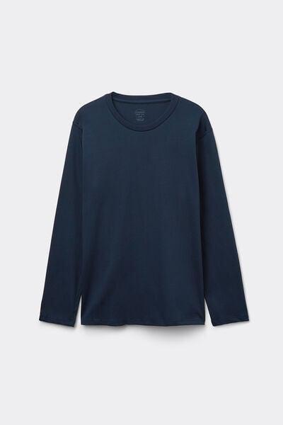 Blue Oversize Long-Sleeved Top, Intense Blue, large image number 2