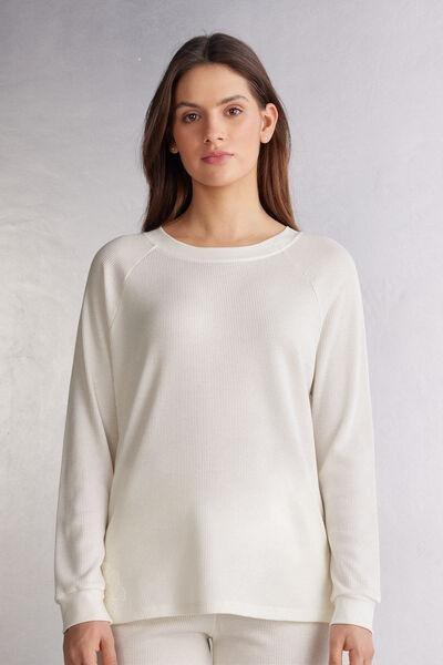 White Long-Sleeved Blouse, , large image number 0