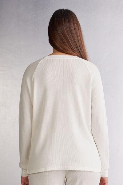 White Long-Sleeved Blouse, , large image number 2