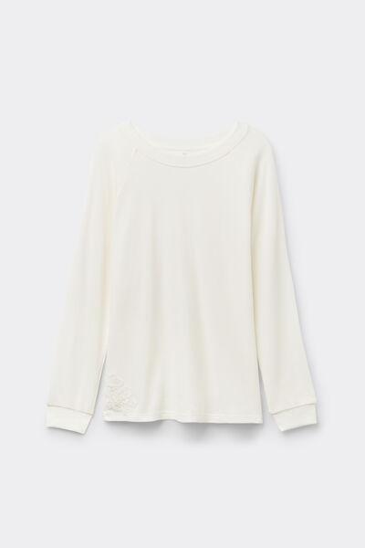 White Long-Sleeved Blouse, , large image number 4