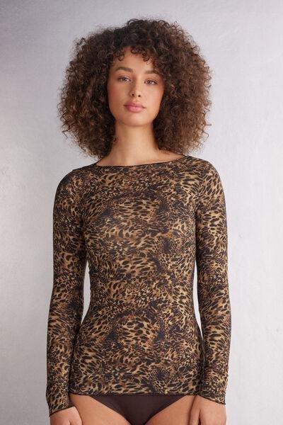 Multicolour Animal Print Blouse, 5601_847J, medium