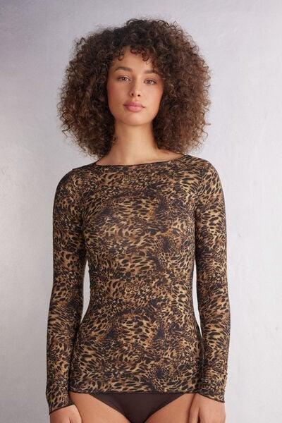 Multicolour Animal Print Blouse, 5601_847J, large image number 1