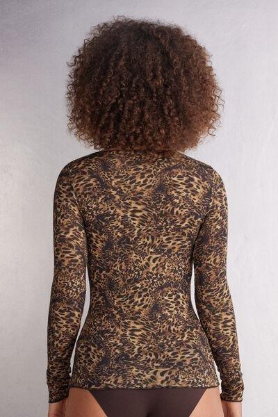 Multicolour Animal Print Blouse, 5601_847J, medium