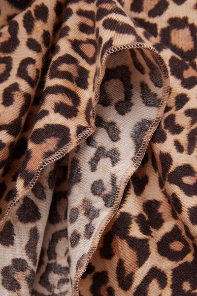 Beige Animal Print Pretty Savage Top, , large image number 4