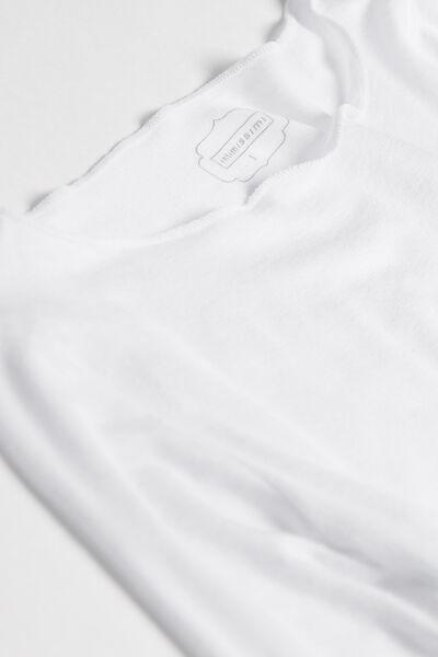 White Ultralight Boat-Neck Sweater, , large image number 5