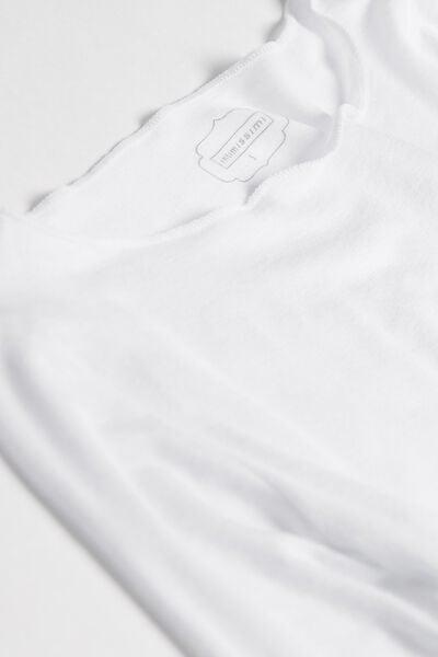 White Ultralight Boat-Neck Top, White, large image number 10