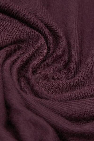 Burgundy Boat Neck Modal Cashmere Ultralight Blouse, 5601_028K, large image number 9