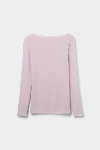 Lilac Boat Neck Ultralight Modal Jumper, 5601_056K, large image number 3