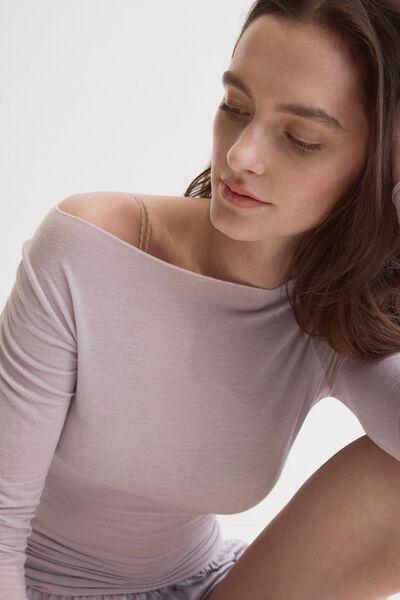 Lilac Boat Neck Ultralight Modal Jumper, 5601_056K, large image number 5