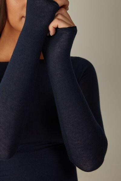 Navy Boat Neck Ultralight Top, Intense Blue, large image number 11