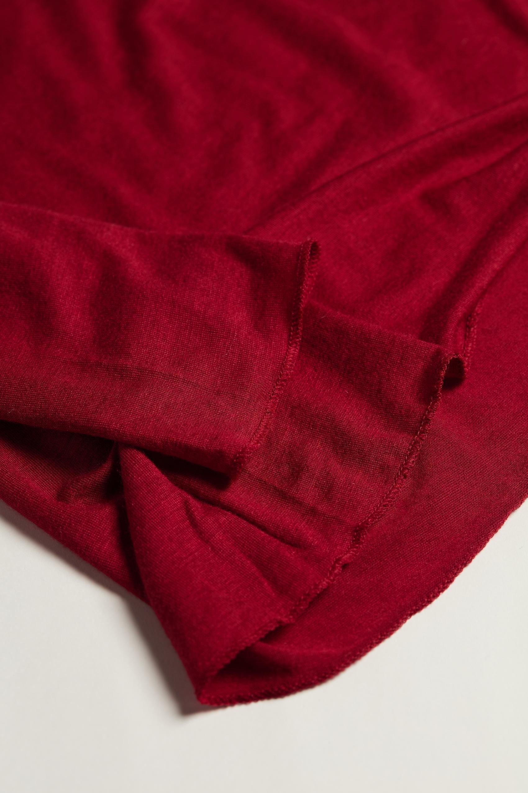 Red Boat Neck  Modal Cashmere Ultralight Jumper, , large image number 8