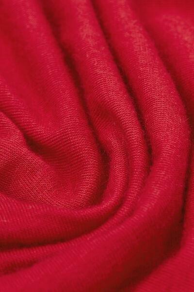 Red Boat Neck  Modal Cashmere Ultralight Jumper, , large image number 9