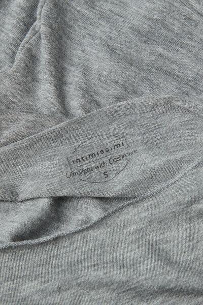 Grey Boat Neck Modal Cashmere Ultralight Jumper, , large image number 4