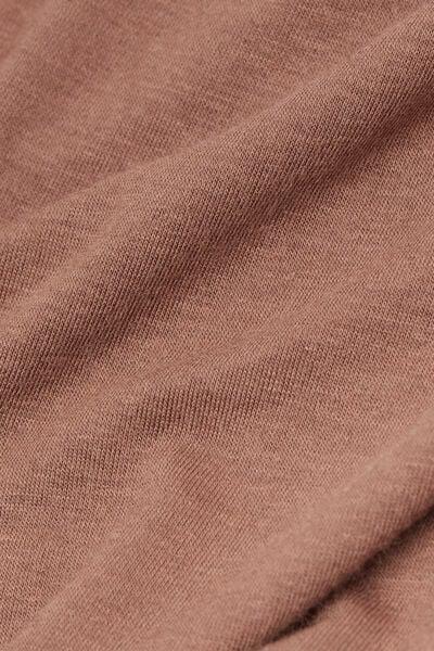 Caramel Boat Neck Modal Cashmere Ultralight Blouse, , large image number 4