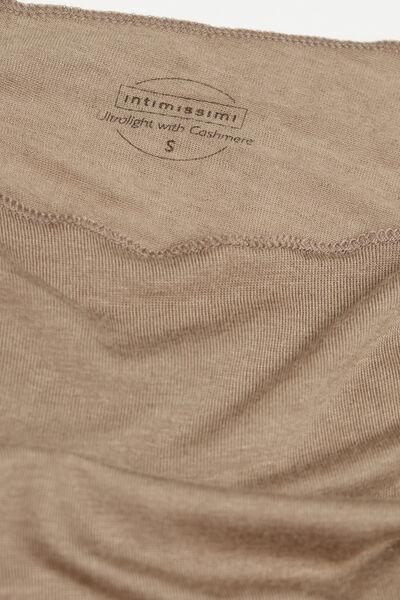 Brown Boat Neck Modal Cashmere Jumper, , large image number 4