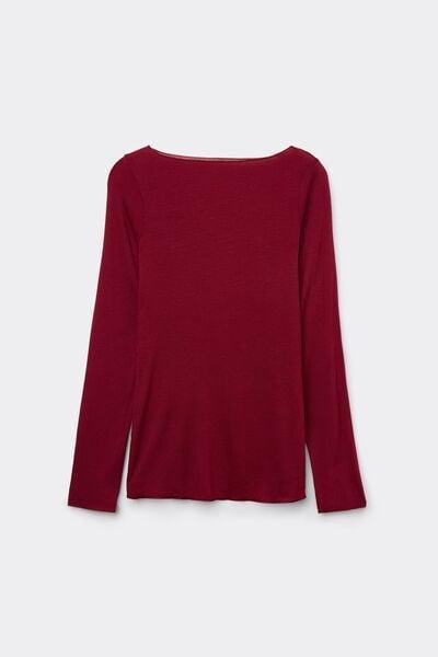 Red Boat-Neck Ultralight Top, 5601_770J, large image number 7