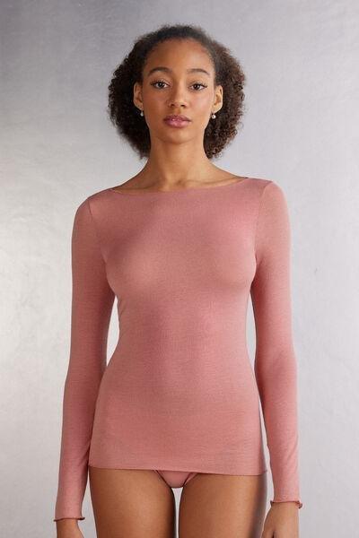 Pink Boat Neck Jumper, , large image number 0