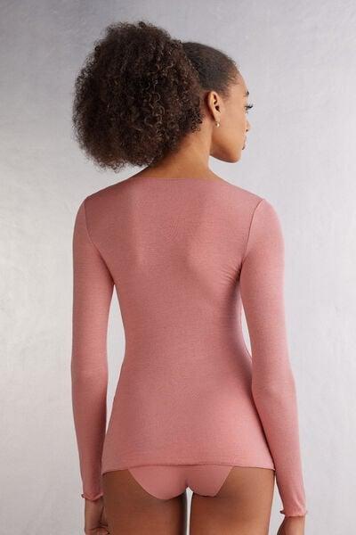 Blue Ultralight Boat-Neck Cashmere top, 5601_849J, large image number 5