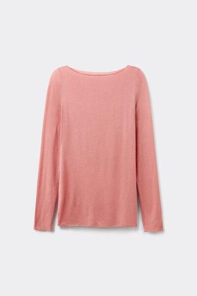 Blue Ultralight Boat-Neck Cashmere top, 5601_849J, large image number 8