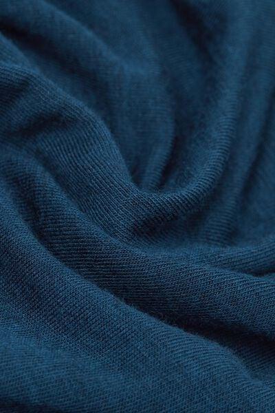 Blue Boat Neck Modal Cashmere Ultralight Top, 5601_937J, large image number 8