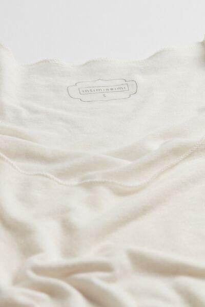 Cream Long-Sleeved Cashmere Jumper, , large image number 5