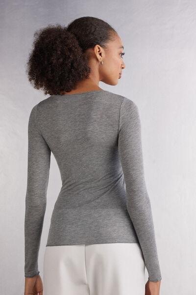 Grey Long-Sleeved Top, , large image number 3