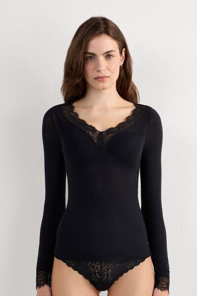 Black Ultralight Long Shirt, Black, large image number 3