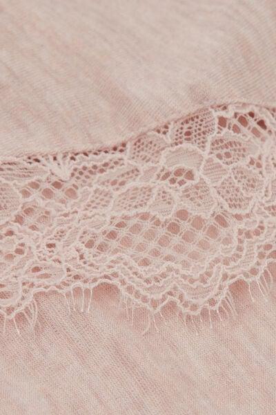 Beige Ultralight Long Modal Top, 5601_036K, large image number 4