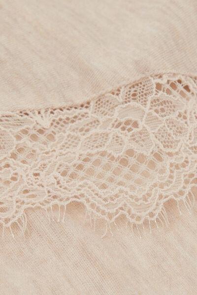 Beige Ultralight Long Modal Top, 5601_036K, large image number 6