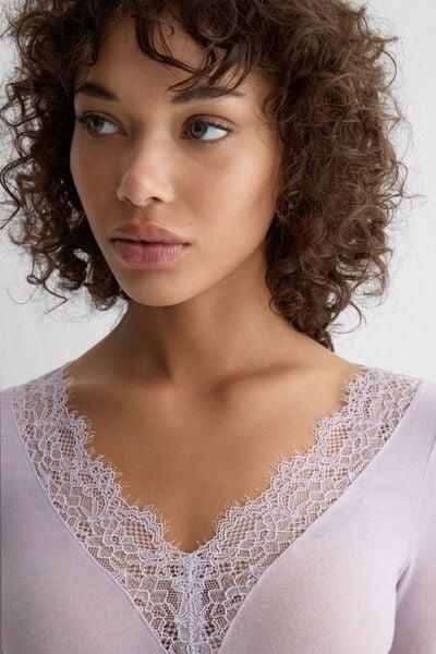 Lilac Ultralight Long Modal Shirt, 5601_056K, large image number 0