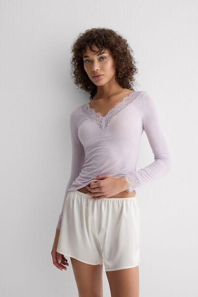 Lilac Ultralight Long Modal Shirt, 5601_056K, large image number 1
