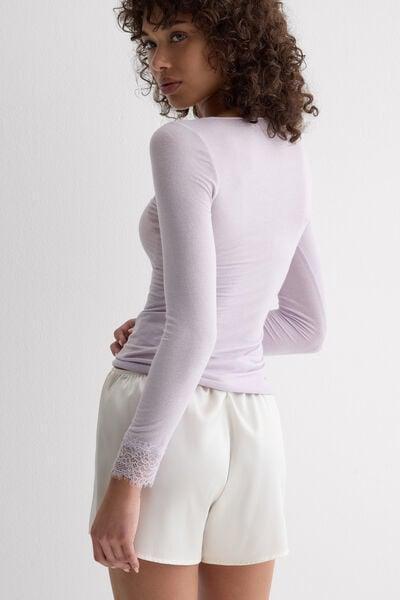Lilac Ultralight Long Modal Shirt, 5601_056K, large image number 2