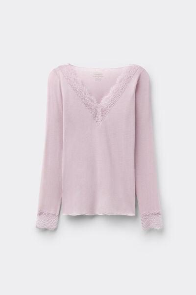 Lilac Ultralight Long Modal Shirt, 5601_056K, large image number 3