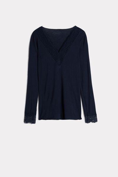 Blue Long Lace Shirt, , large image number 9