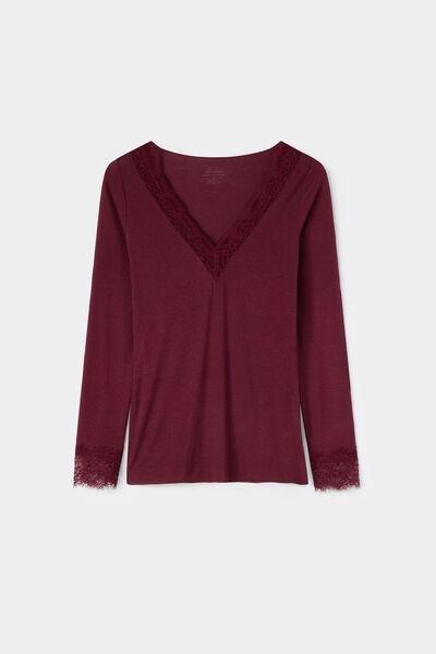 RED Modal Cashmere Ultralight Long Lace Shirt, 5601_181K, medium