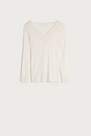 Intimissimi - White  Modal Cashmere Ultralight Long Lace Shirt