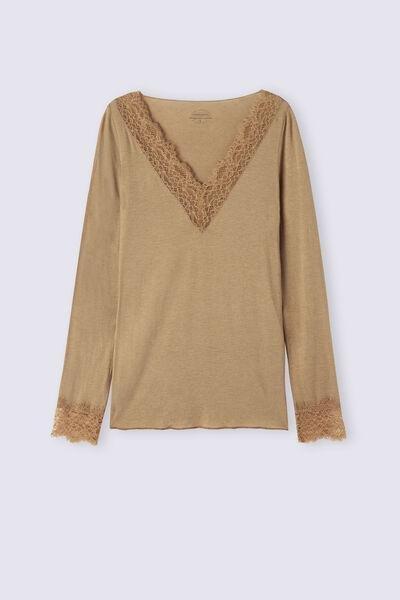 Brown Cashmere Ultralight Shirt, , large image number 2