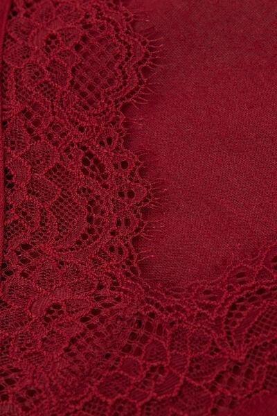 Red Ultralight Long Lace Shirt, 5601_770J, large image number 4