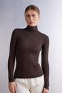Intimissimi - Brown Modal Cashmere Ultralight High-Neck Top