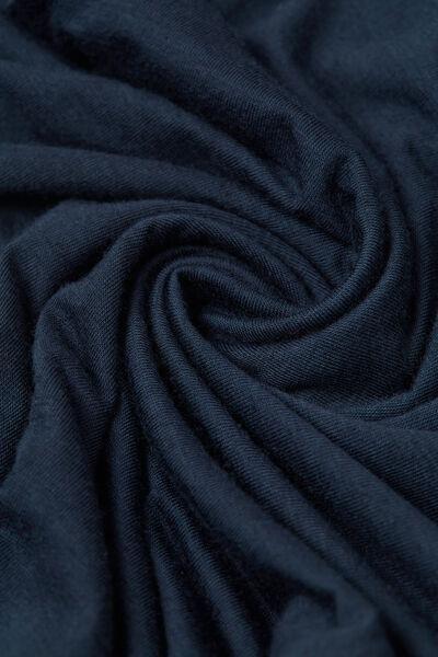 Blue Modal Cashmere Ultralight High-Neck Top, , large image number 5