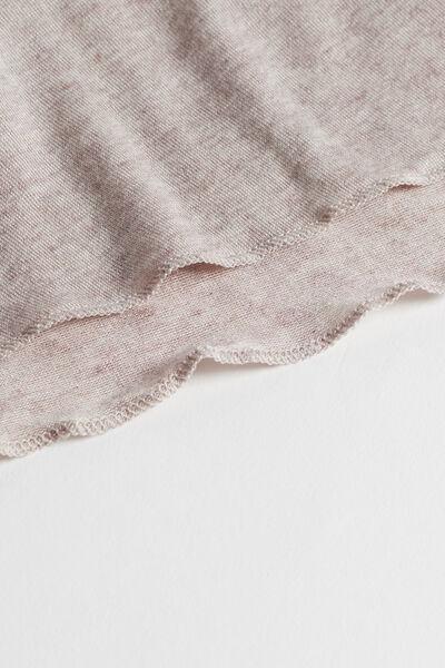 Beige Ultralight High-Neck Top, , large image number 5