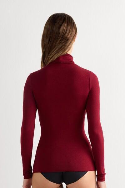Red Ultralight High-Neck Top, 5601_770J, large image number 2