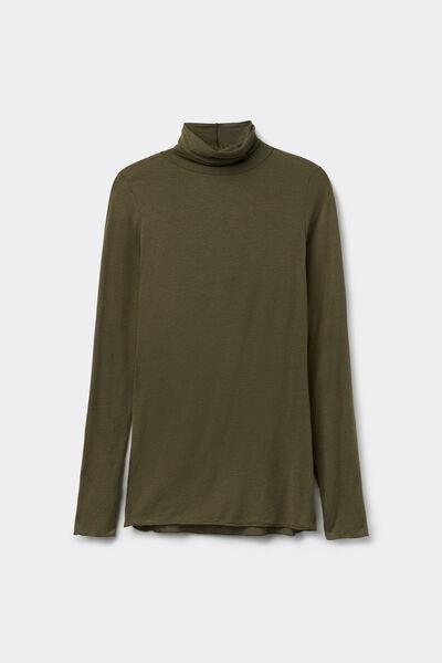 Green High-Neck Top, , large image number 1