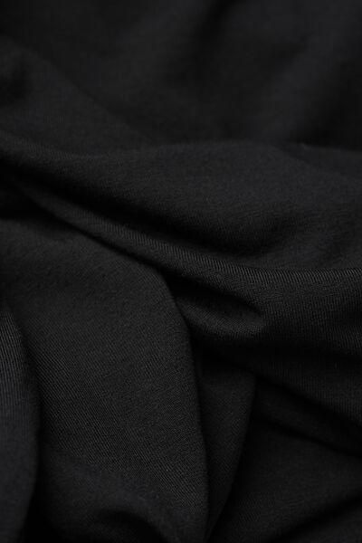 Black Long-Sleeved Boat-Neck MicroTop, , large image number 4