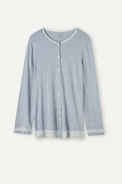 Blue Button-Down Top, , large image number 4