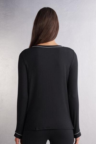 Black Long-Sleeved Jumper, , large image number 2