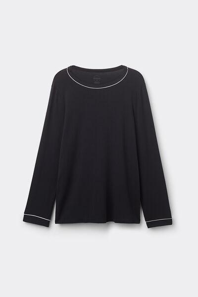 Black Long-Sleeved Jumper, Black, large image number 6